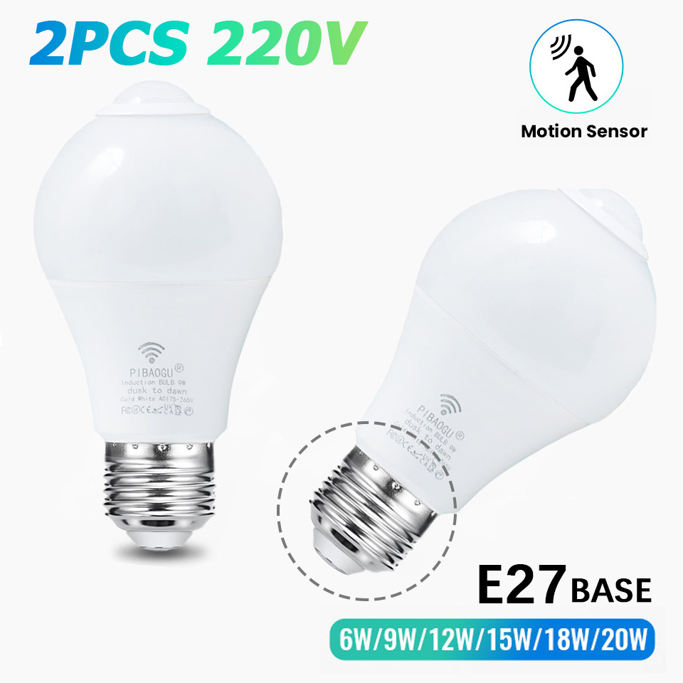 Home Security Beams - 2PCS LED Bulb Light Bulb With