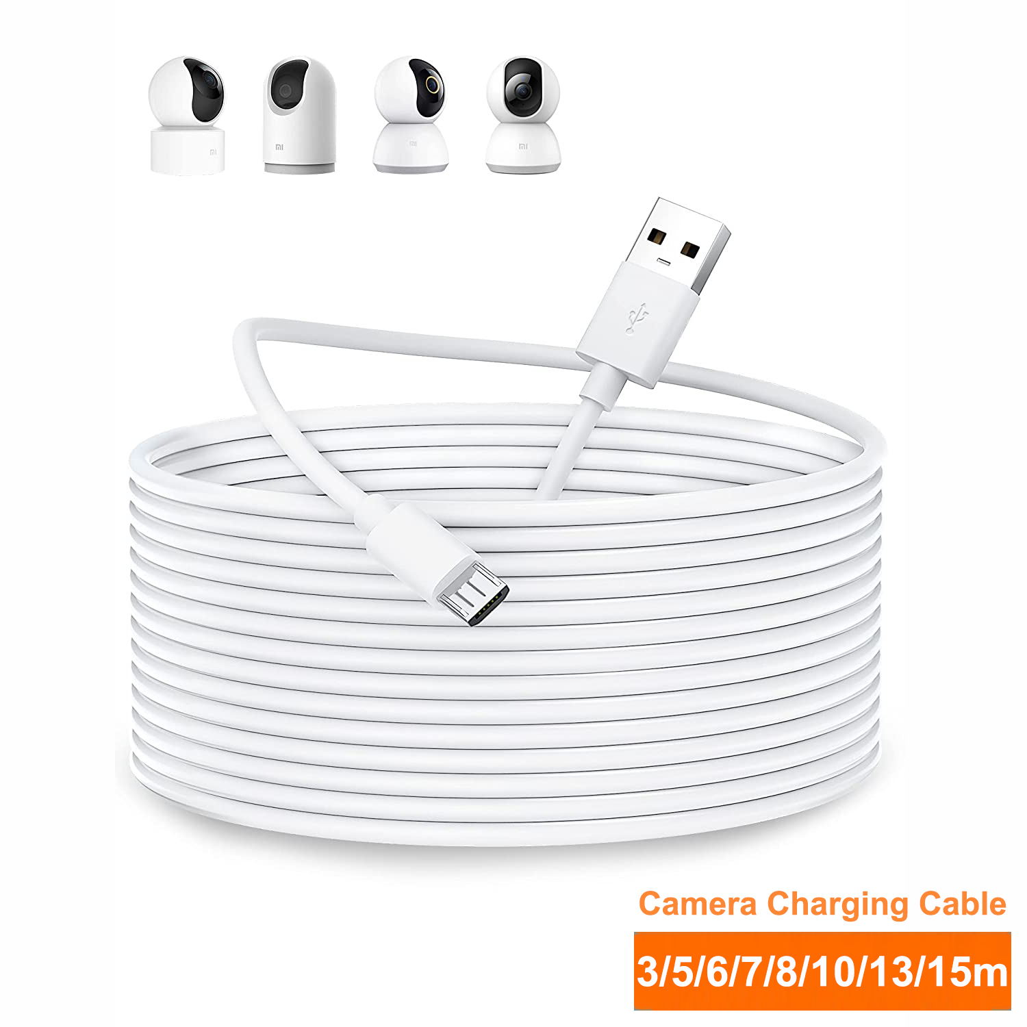 Home Security Camera Xiaomi Mi 360 - 3~13m Micro USB Extension Cable For