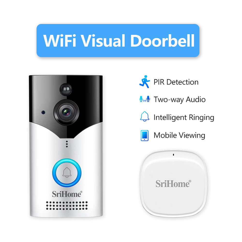 Peephole Camera Viewer - Srihome DH002 4MP 1440P Low Comsunption