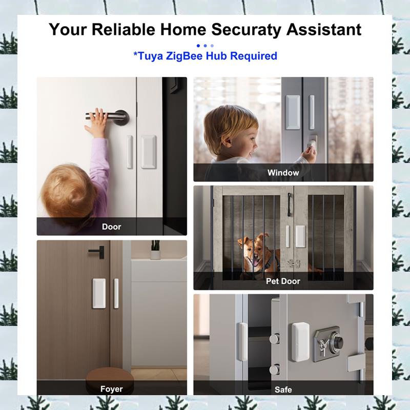 Home Security Doors - ABLG Tuya Zigbee Door Sensor Window