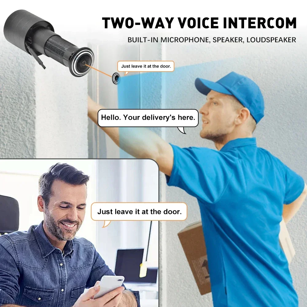 3MP HD 2.4G/5G WiFi Door Viewe - Home Security Front Door Camera 评论和价格