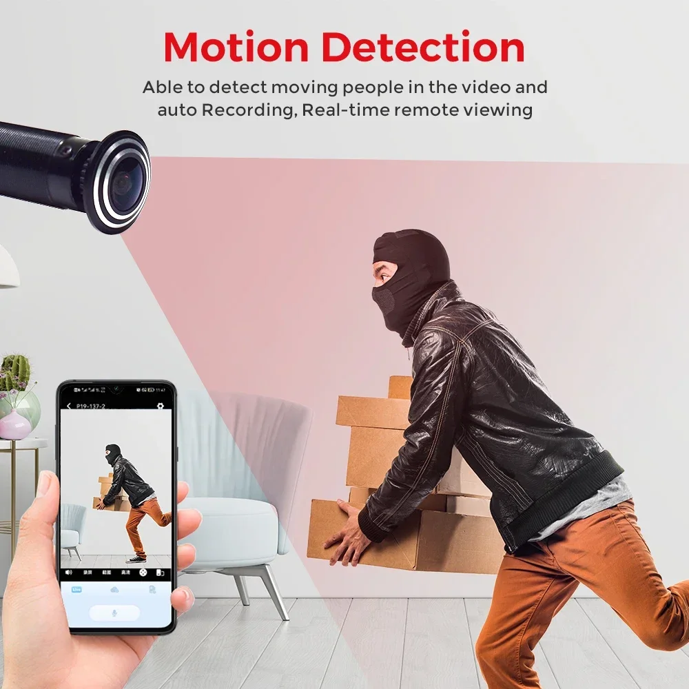 3MP HD 2.4G/5G WiFi Door Viewe - Home Security Front Door Camera 评论和价格
