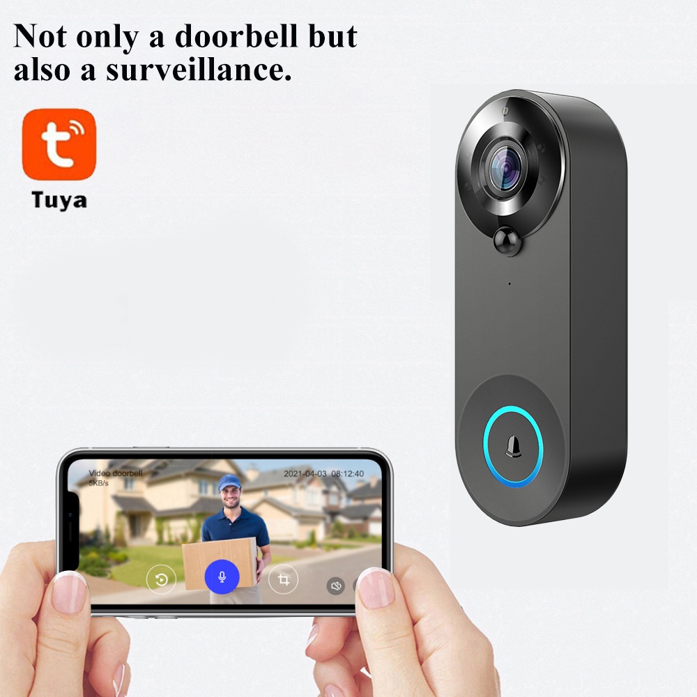 Tuya 1080P Wireless WIFI Doorb - Home Security Blink 评论和价格