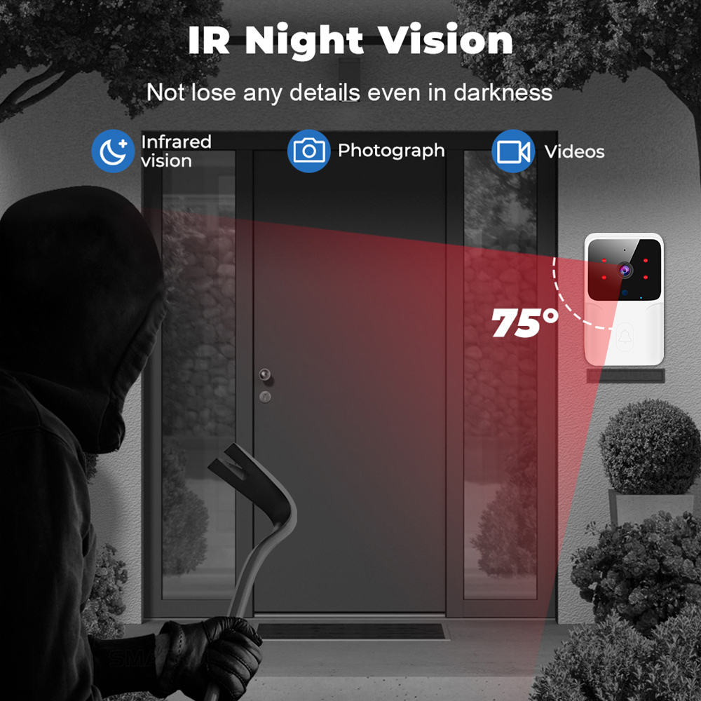 Tuya WiFi Video Doorbell Wirel - Home Security Front Door Camera 评论和价格