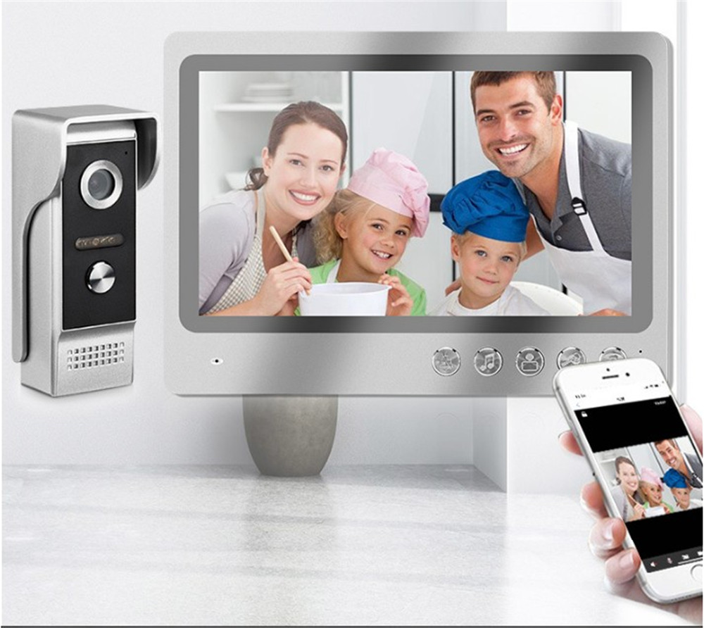 9Inch HD Screen Tuya APP Wired - Peephole Camera Viewer 评论和价格
