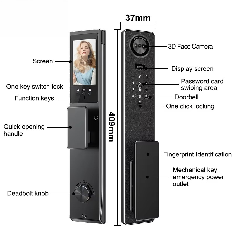Tuya WiFi Smart Door Lock, Hom - Home Security Doors 评论和价格