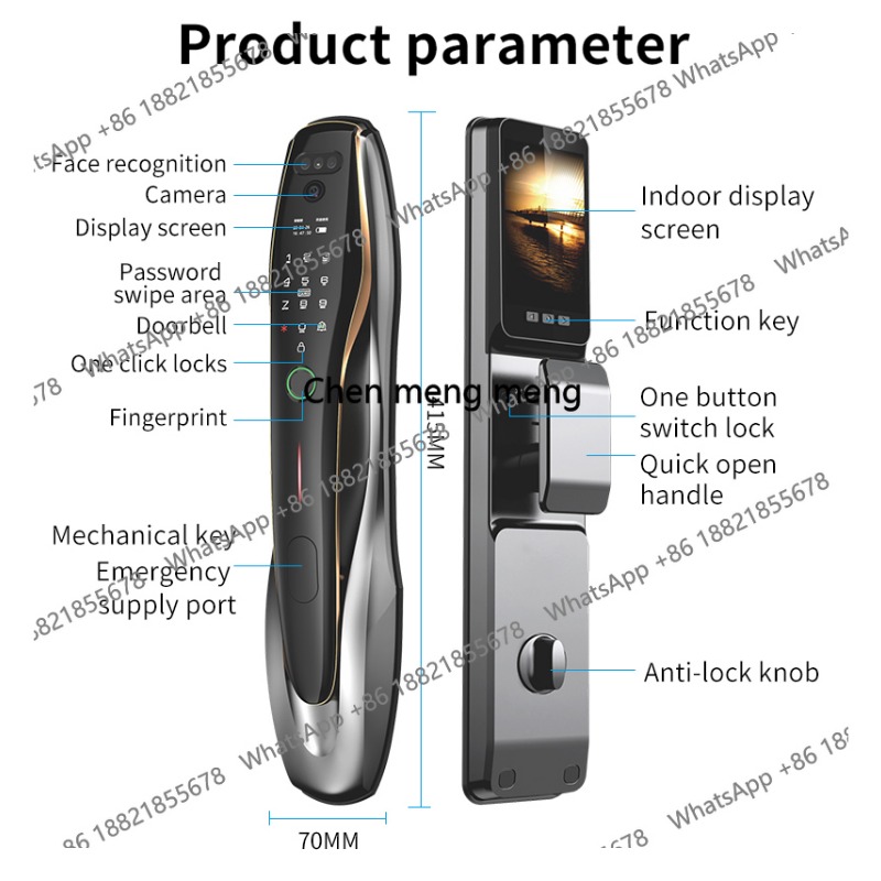 Security Fingerprint  Card Unl - Home Security Front Door Camera 评论和价格