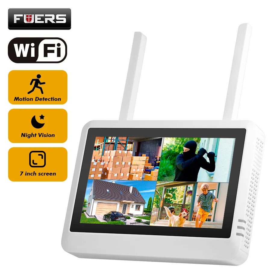FUERS 8CH Wireless NVR Securit - Home Security Recorder 评论和价格