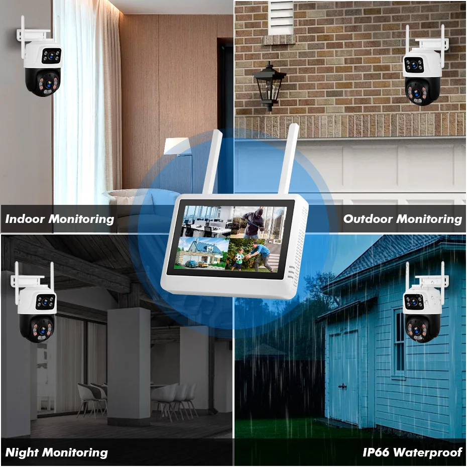 FUERS 8CH Wireless NVR Securit - Home Security Recorder 评论和价格