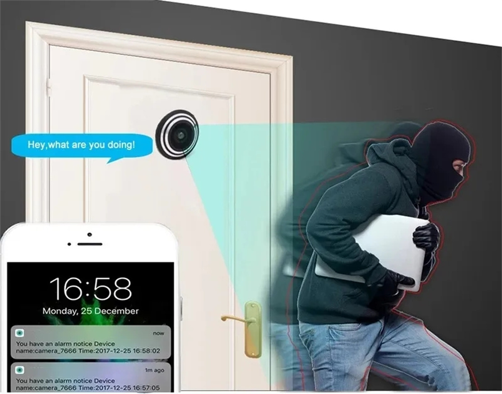 5G 2.4G WIFI 16MM Tuya Wifi Do - Home Security Front Door Camera 评论和价格
