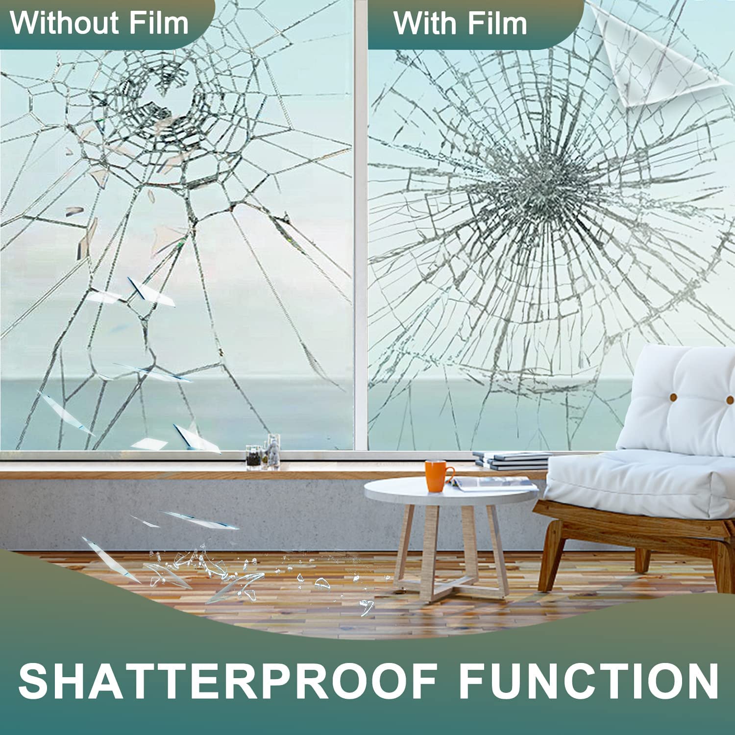 2/3/5/8m Clear Security and Sa - Home Security Film For Windows 评论和价格