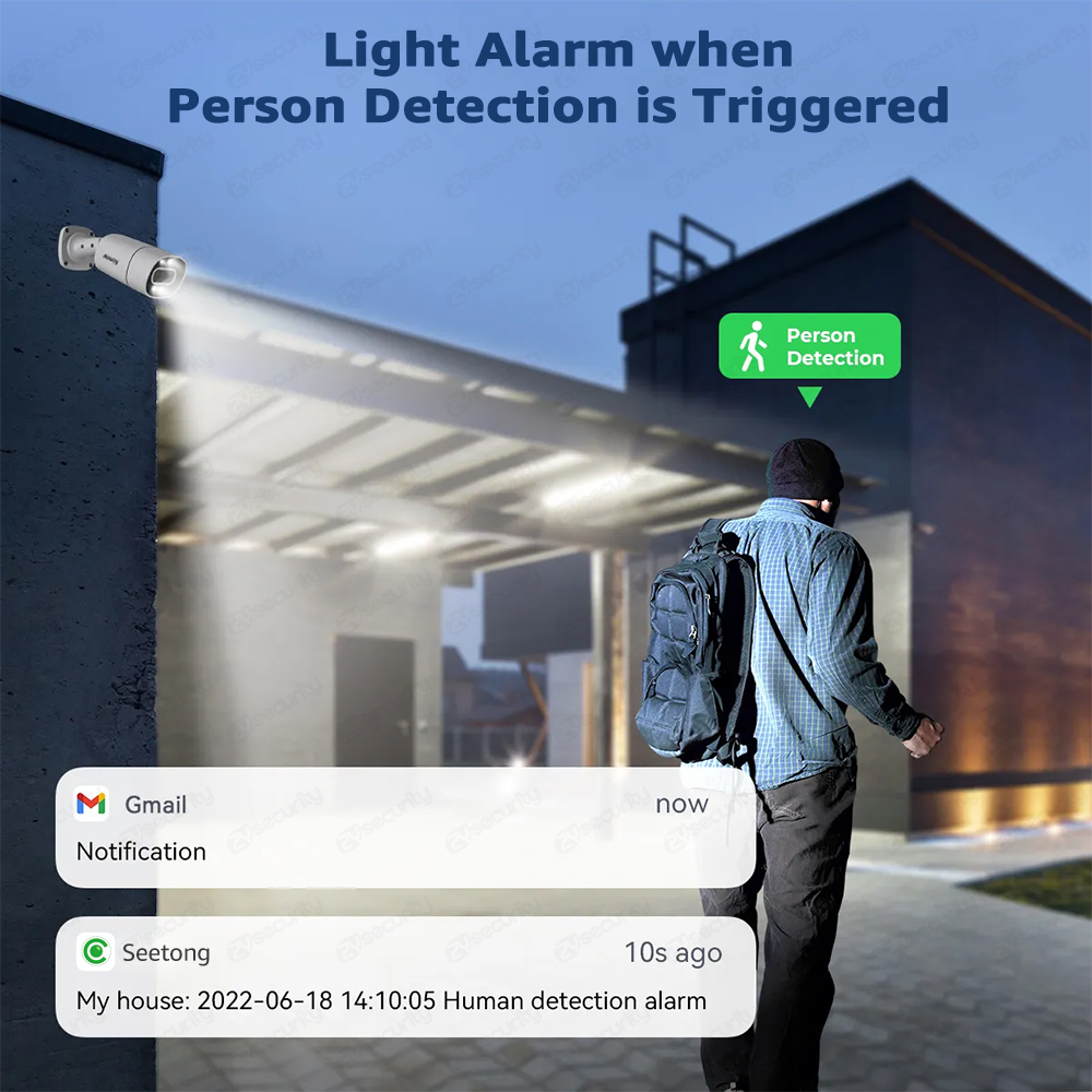 4K PoE Security Camera System  - Ip Camera Outdoor 4K 评论和价格