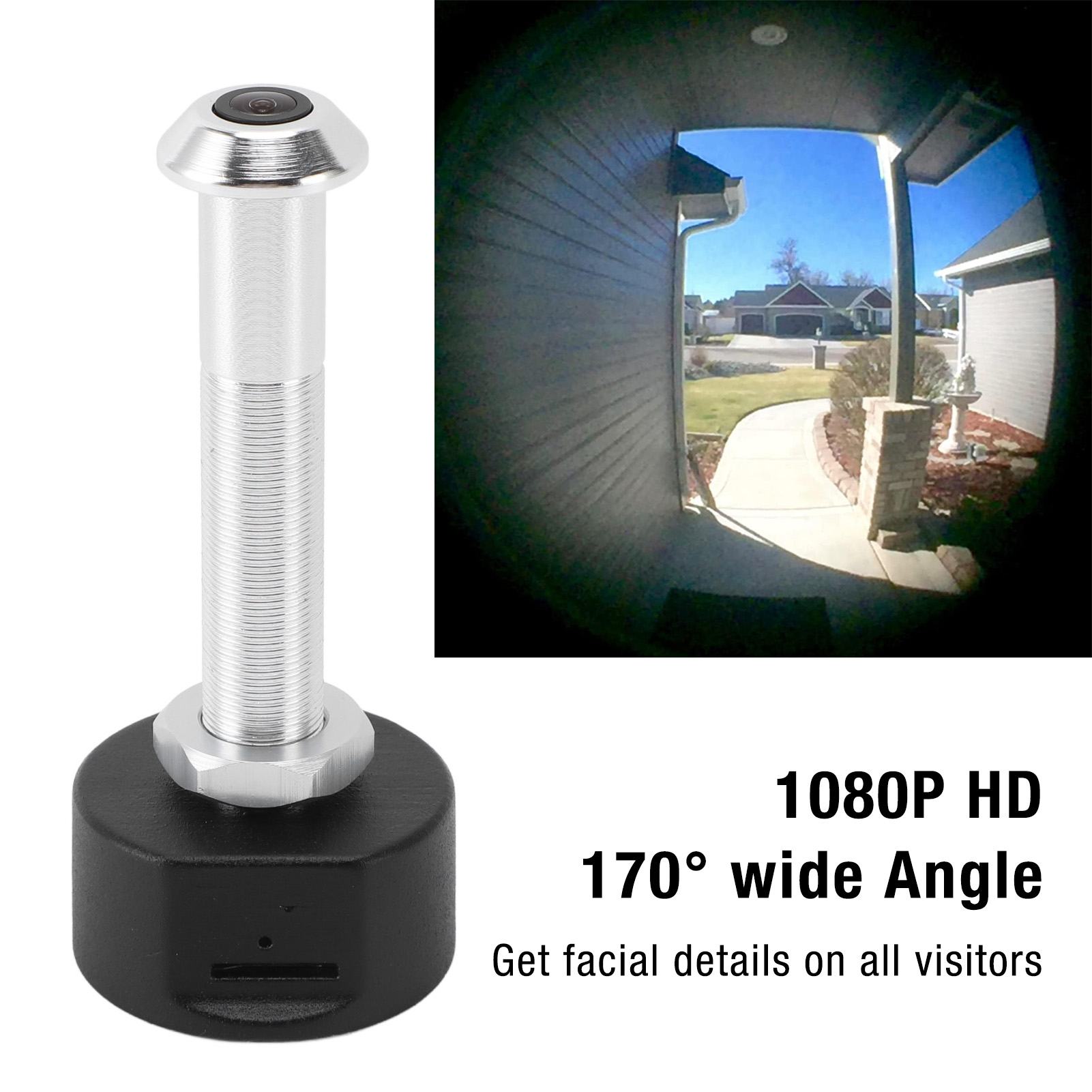 Digital Door Viewer 1080P HD A - Peephole Camera Viewer 评论和价格