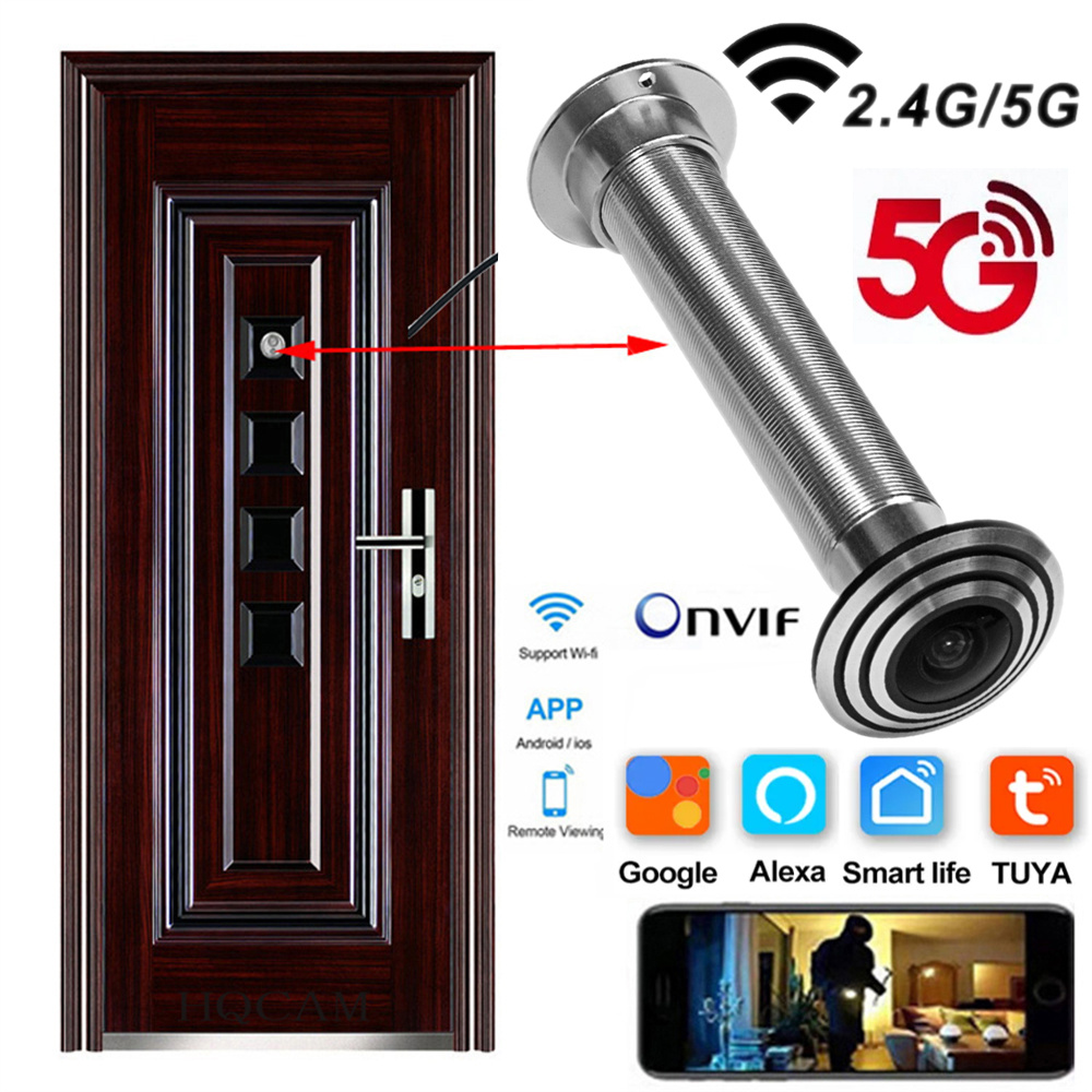 16mm Door Wifi Eye Camera 5G 2 - Home Security Front Door Camera 评论和价格